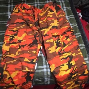 Orange Camo pants